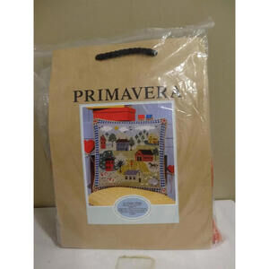 PRIMAVERA Needlepoint Cottage Village